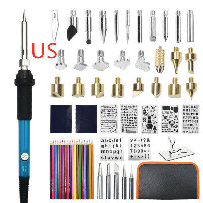 Electric iron set 28 pieces of adjustable temperature brush Home Decor Supply | Online Retail | ShoreShopper.com