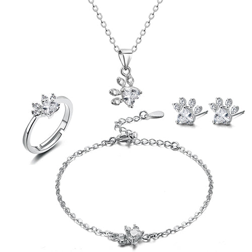 New Cat Bear Dog Paw Ring for Women Jewelry Sets - ShoreCo.Shop