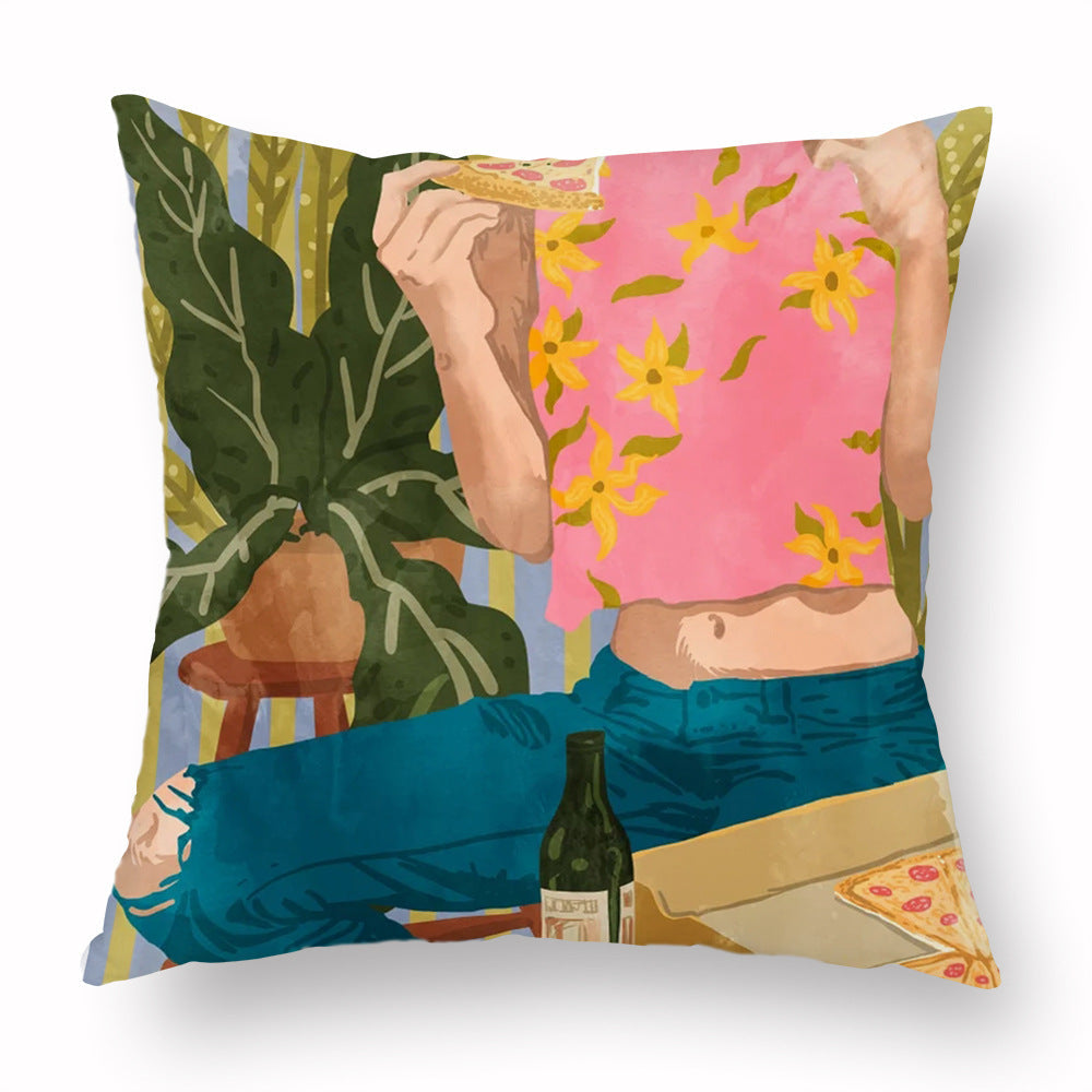 Home Fashion Simple Personality Printed Pillowcase Home Decor Supply | Online Retail | ShoreShopper.com
