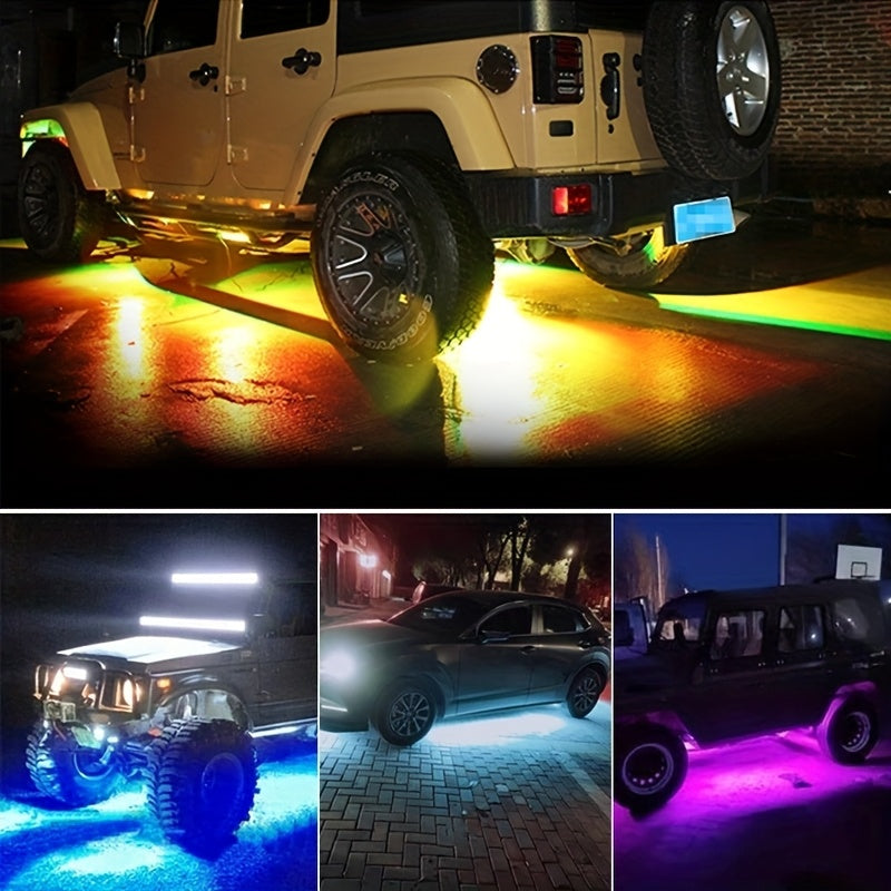 Car Lighting Kit, RGB Floor Lighting with Music Synchronization, Remote And App Control, Multiple Color Combinations, Remote Compatibility Home Decor Supply | Online Retail | ShoreShopper.com
