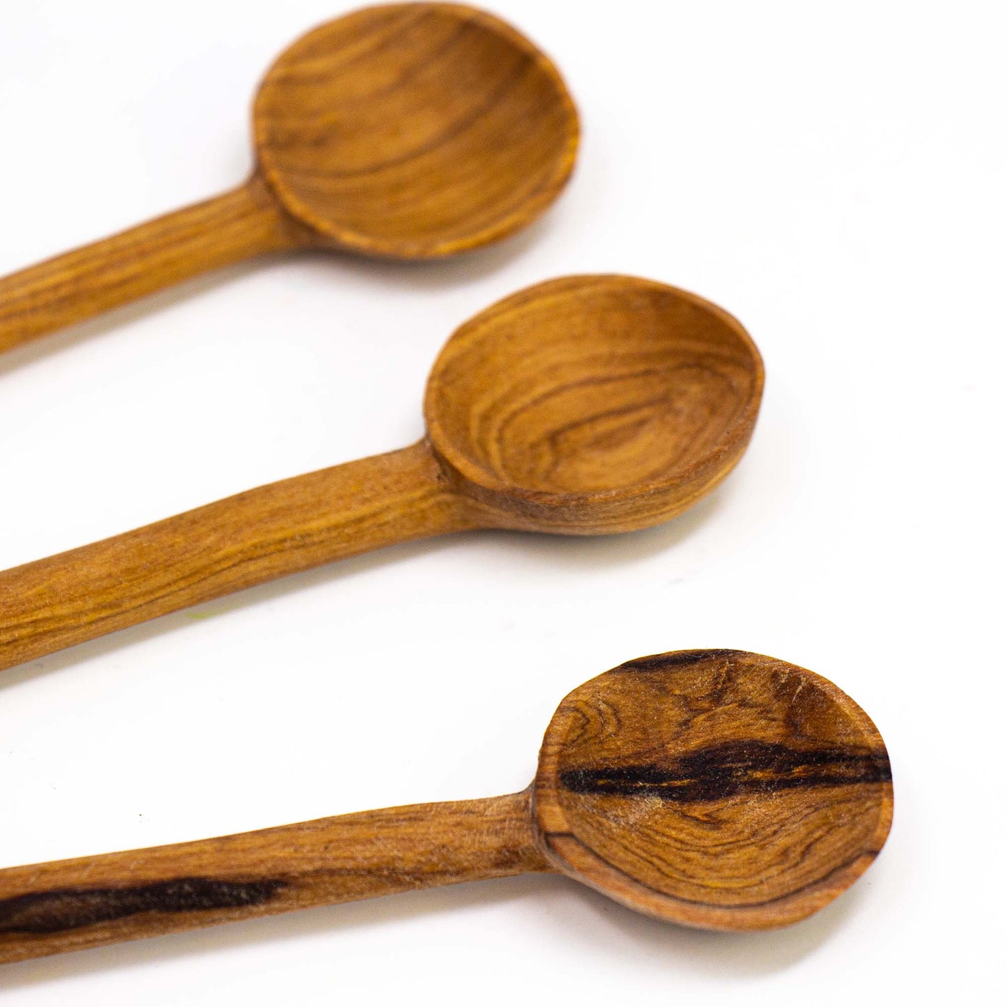 Simple Batik Olive Wood Spoon Set of 3 Home Decor Supply | Online Retail | ShoreShopper.com