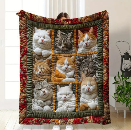 Lamb Fleece Printed Blanket Envelope Blanket Home Decor Supply | Online Retail | ShoreShopper.com