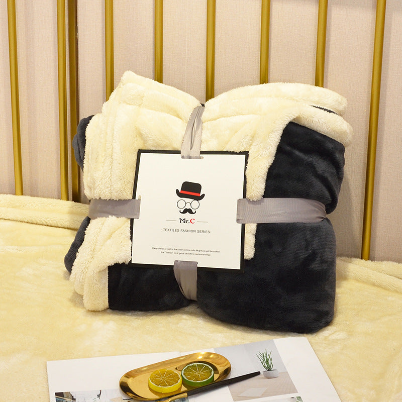 Spring Autumn Flannel Blanket Plush Plaid Decorative Sofa Couch Throw Blankets On Bed Thermal Fluffy Fleece Blanket On Sale Home Decor Supply | Online Retail | ShoreShopper.com