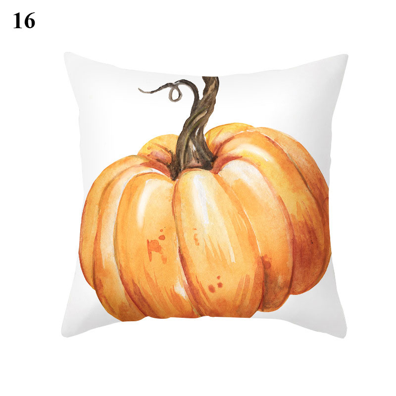 Maple Pumpkin Print Thanksgiving Peach Skin Pillowcase Home Decor Supply | Online Retail | ShoreShopper.com