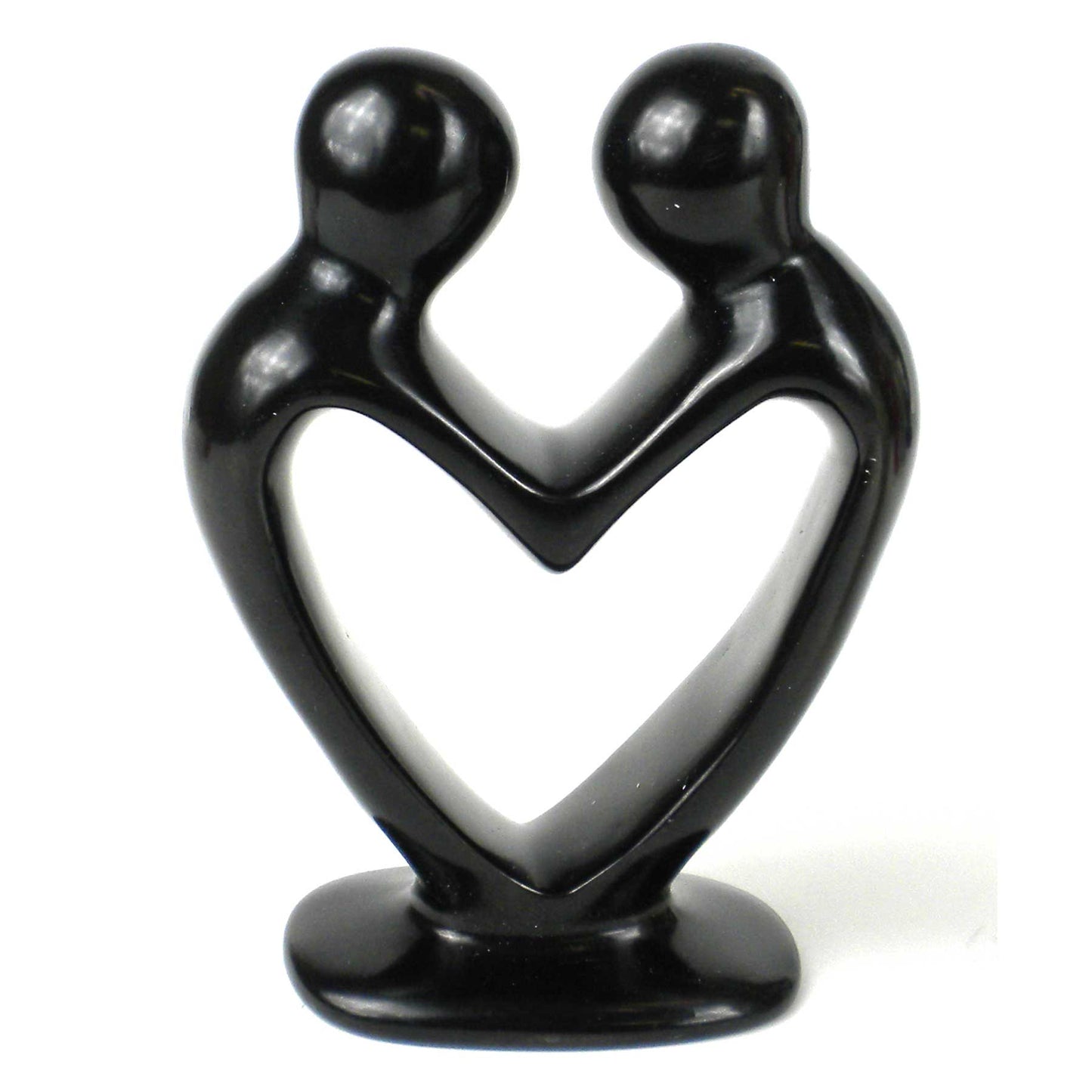 Soapstone Lovers Heart Black - 6 Inch Home Decor Supply | Online Retail | ShoreShopper.com