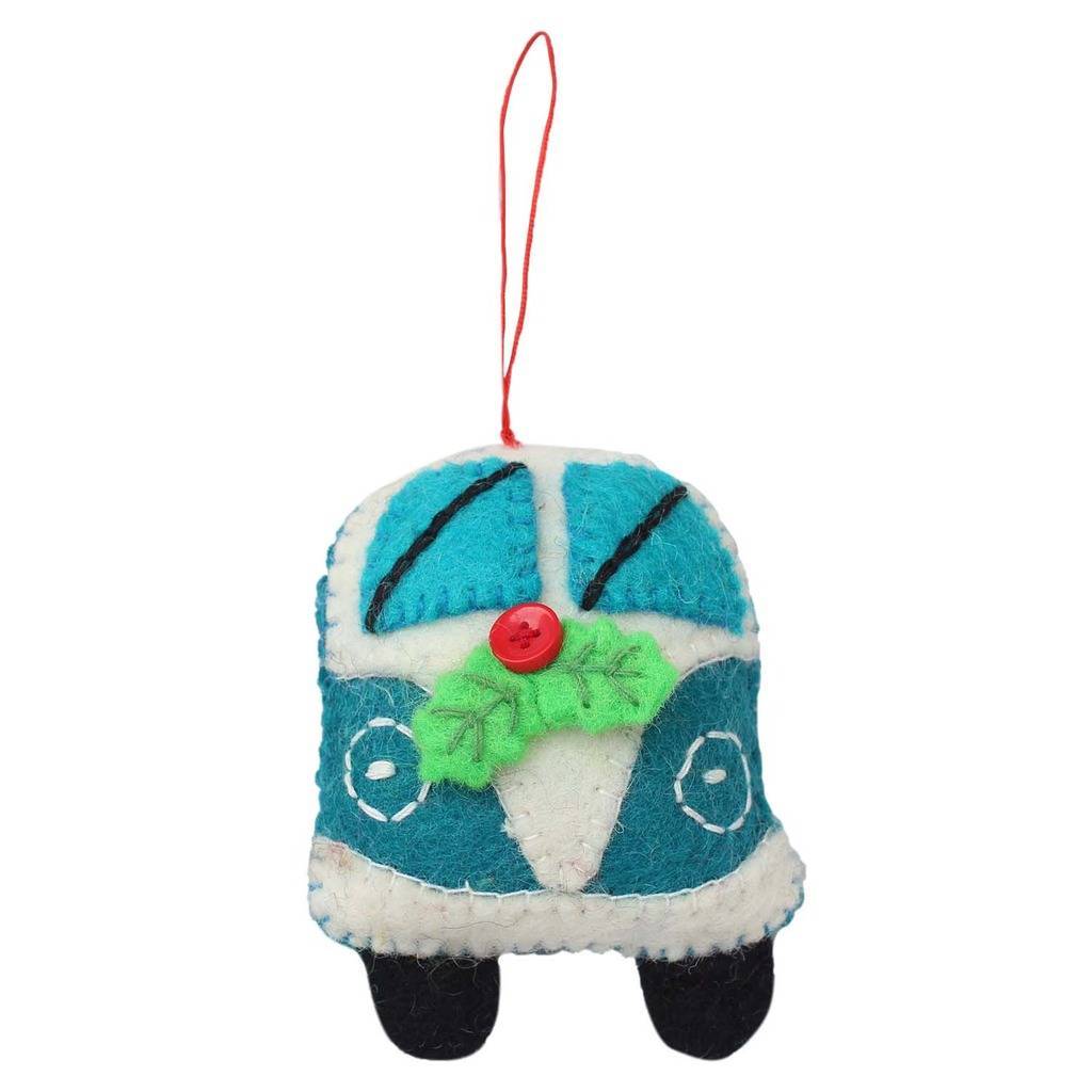 Turquoise Van Felt Ornament - Global Groove (H) Home Decor Supply | Online Retail | ShoreShopper.com