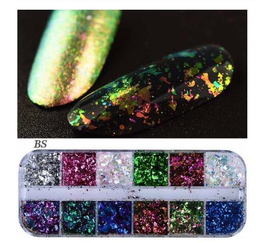 Hexagon Holographic Paillette Nail Art Decoration Manicure Home Decor Supply | Online Retail | ShoreShopper.com