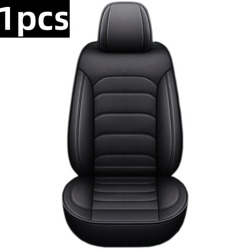 1pc and 2pcs Luxury Faux Leather Car Front Seat Covers | Universal Fit, Independent Seat Design for Main Driver/Co-driver, All-inclusive Sports Car Seat, Suitable for Cars, SUVs, and Pickup Trucks Home Decor Supply | Online Retail | ShoreShopper.com