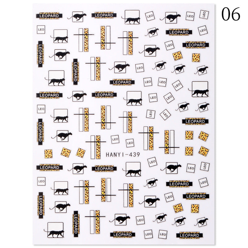 New Hot 3D Coconut Tree Sunflower Nail Sticker Leopard Butterfly Flower Nail Art Sticker Home Decor Supply | Online Retail | ShoreShopper.com