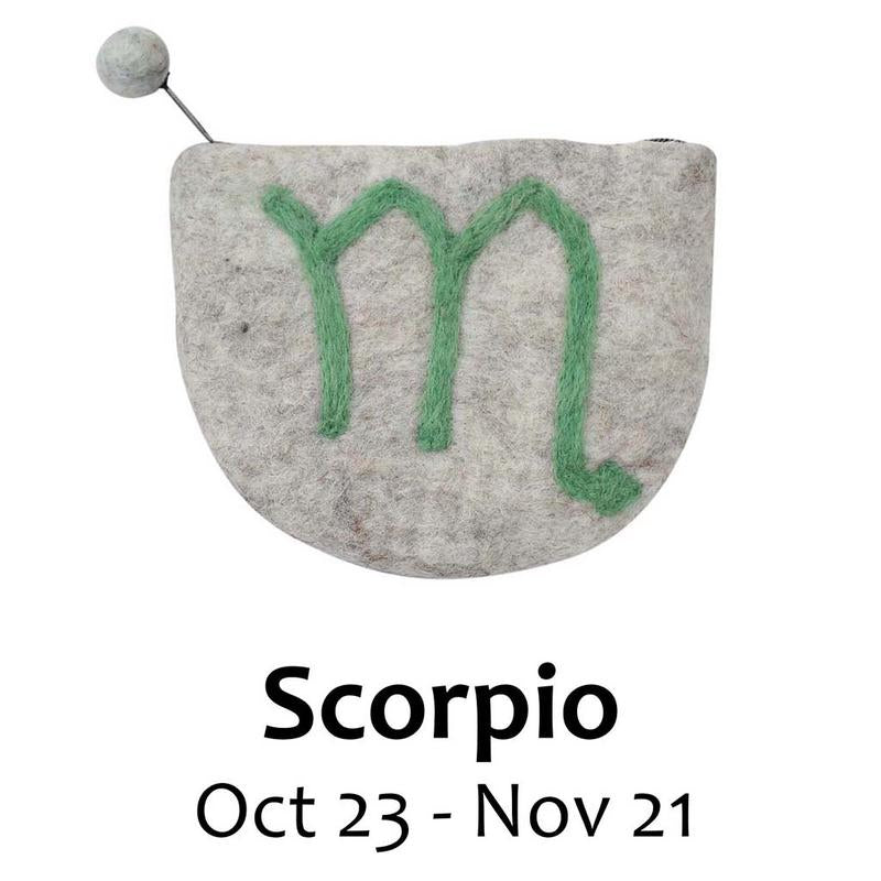 Felt Scorpio Zodiac Clutch Home Decor Supply | Online Retail | ShoreShopper.com
