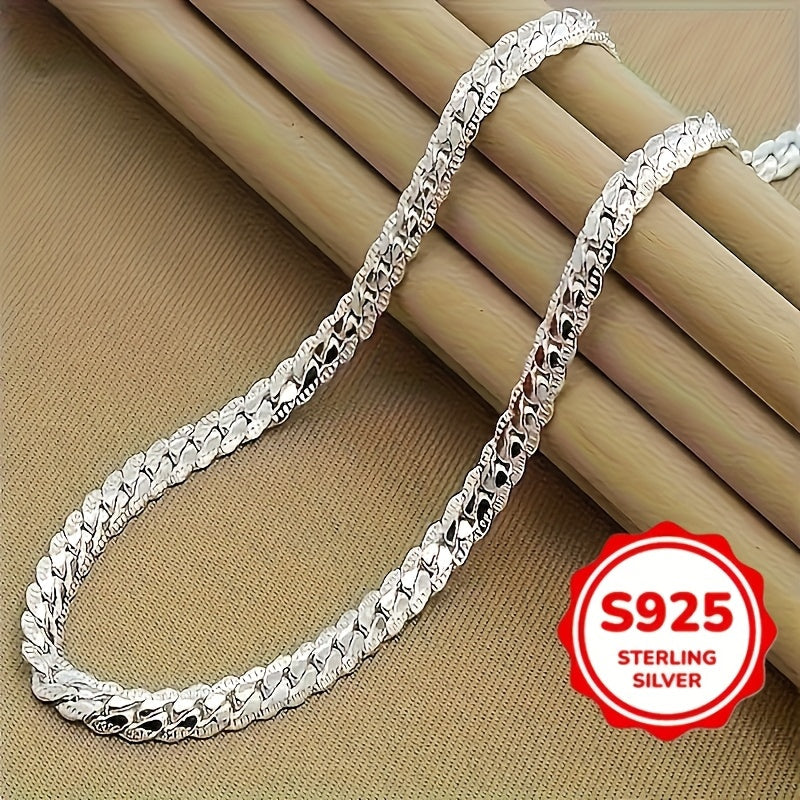 Elegant 20 inch 925 sterling 925 Silver necklace - Fashionable and luxurious design, suitable for both men and women, perfec Home Decor Supply | Online Retail | ShoreShopper.com