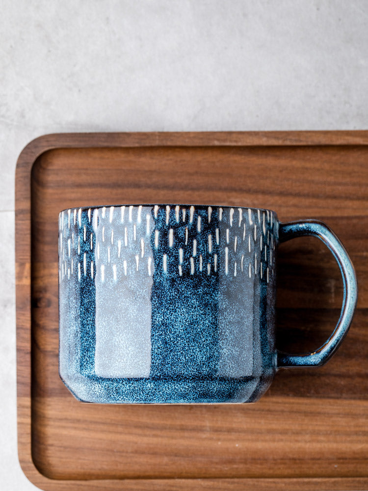 Starry Retro Blue Mark Cup Home Decor Supply | Online Retail | ShoreShopper.com