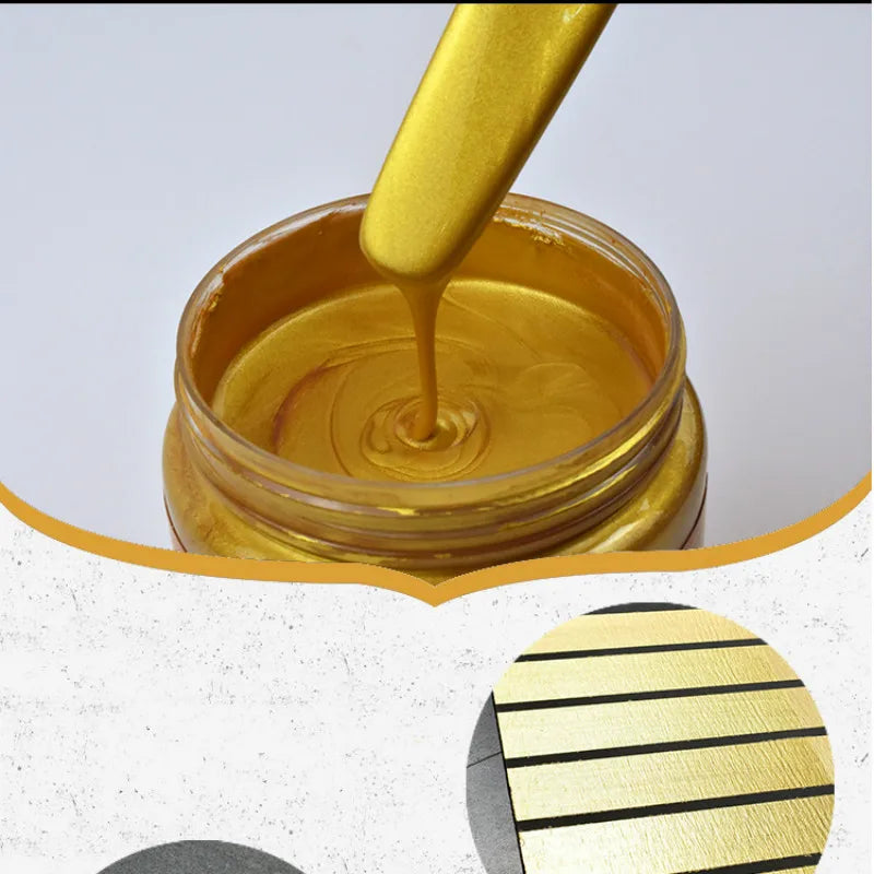 50g Bright Gold Paint, Wood Paint, Metal Lacquer ,tasteless Water-based Paint, Can Be Applied on Any Surface Home Decor Supply | Online Retail | ShoreShopper.com