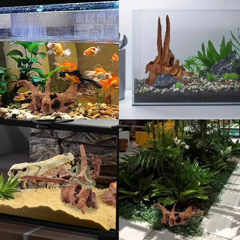 10-15CM Natural Driftwood Aquarium Decor - Premium Wood Fish Tank Ornament, Authentic Wooden Landscape for Aquatic Environments Your Coastal Marketplace | Shoreshopper.com