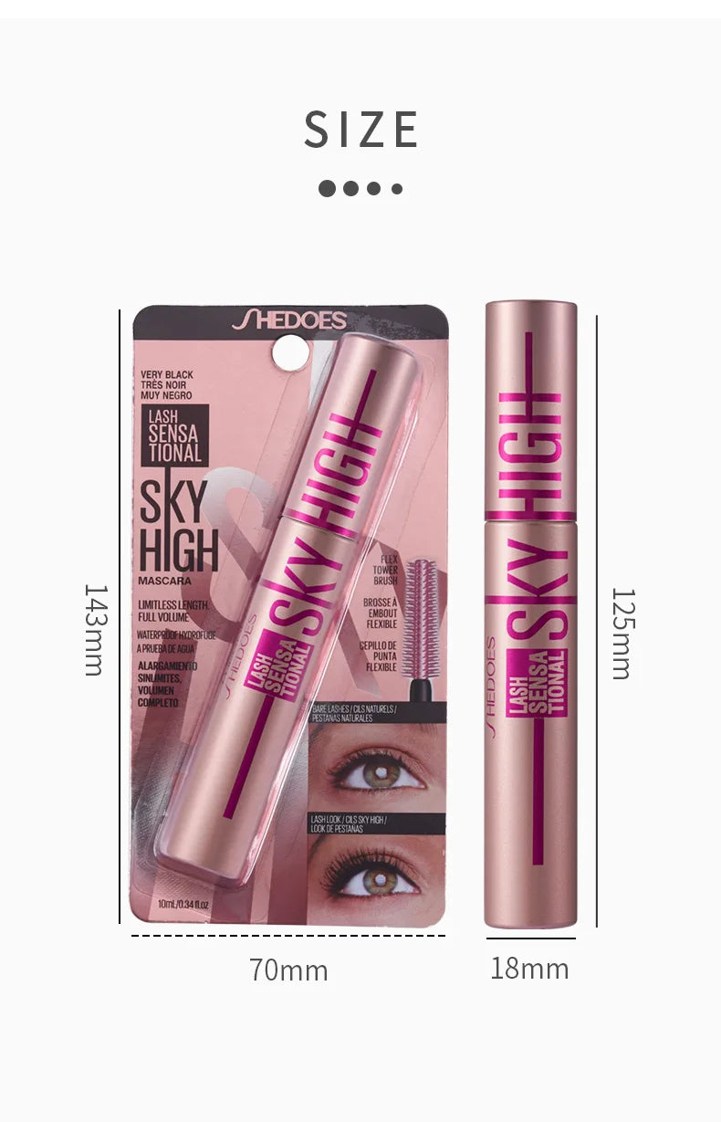 4D Mascara Lengthening Waterproof Thick Curling Lasting Eyelash Extension Black Mascara Natural Eyelash Enhance Cosmetics Makeup - ShoreCo.Shop