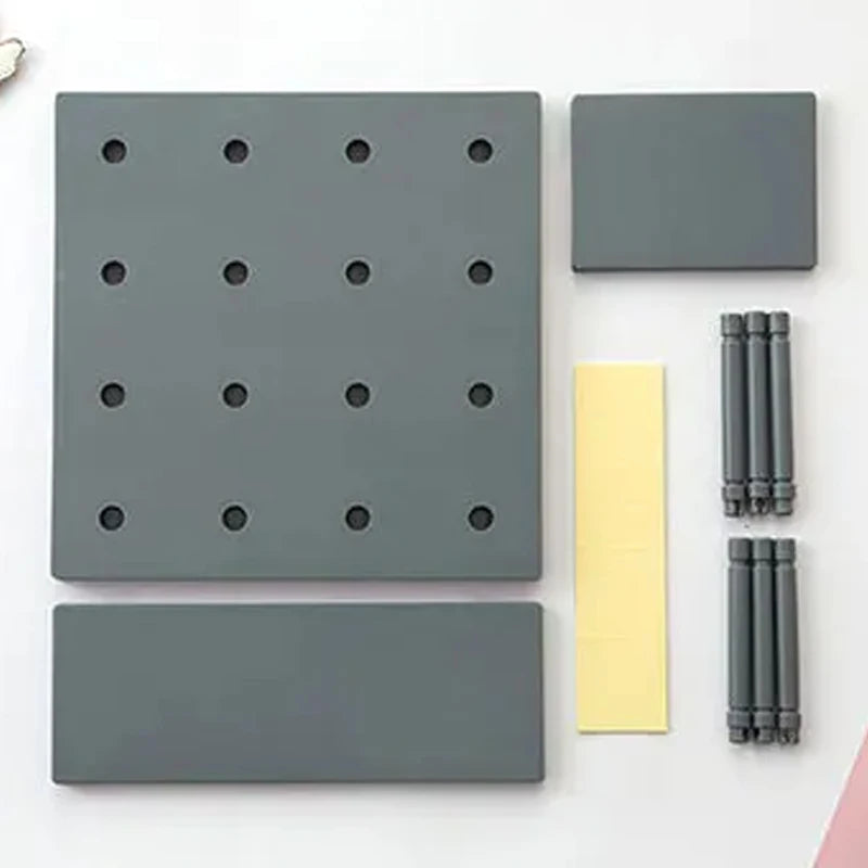 Home Decor Wall Shelves Decoration Hole Board Wall Storage Rack Storage Shelf Kitchen Bedroom Hanging Wall Shelves Wall Decor Home Decor Supply | Online Retail | ShoreShopper.com