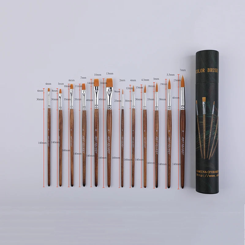Art Secret #1201 #1203 #1204 Professional Painters For Acrylic And Watercolor Brush Sets (12 Pieces) Art Supplies Home Decor Supply | Online Retail | ShoreShopper.com