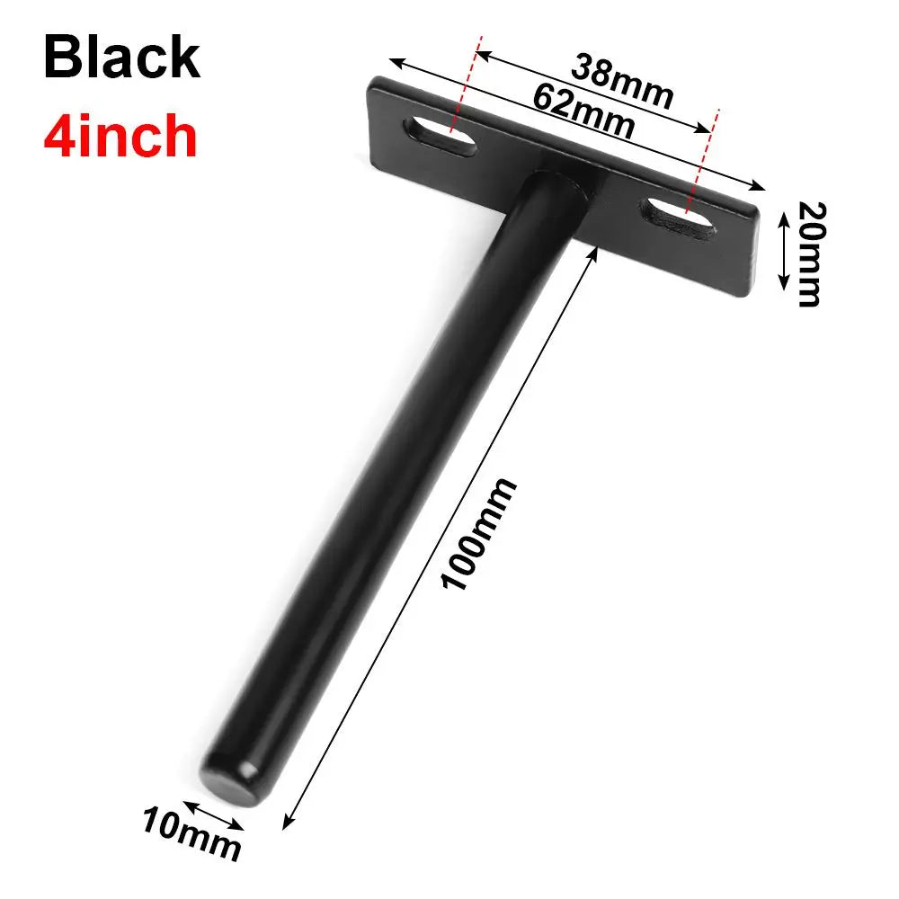 T Shape Metal Shelf Brackets Concealed Brackets Floating Hidden Wall Shelf Supports Screw Mounting Plate High Quality Home Decor Supply | Online Retail | ShoreShopper.com