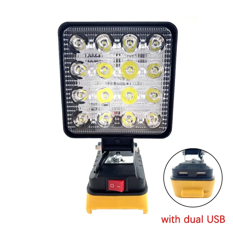 4 Inch Portable LED Work Light for Dewalt 18V 20V Lithium Battery Outdoor Lighting Work Lamp Camping Lighting Outdoor Flashlight - ShoreCo.Shop