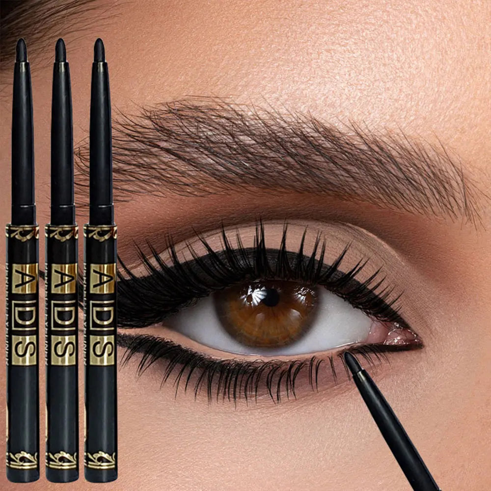 3PCS/9PCS Long-Lasting Waterproof Black Eyeliner Pencil -Smudge-Proof Sweat-Resistant for Bold Eye Makeup, ldeal Gift - ShoreCo.Shop