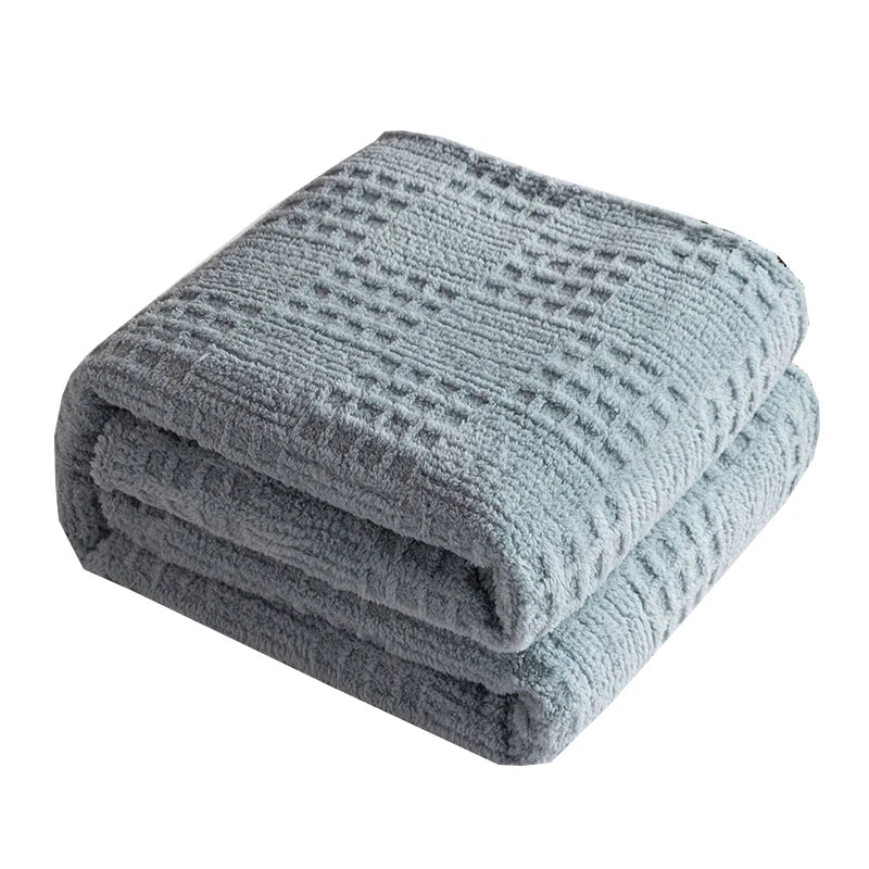 Soft Plush Blanket Warn Bed Cover Office Napping Blanket Thick Ball Wool Casual Air Conditioning Blanket Your Coastal Marketplace | Shoreshopper.com