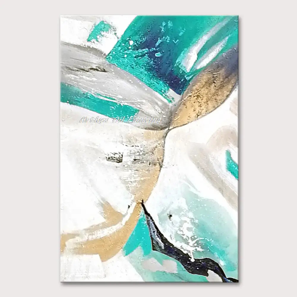 Arthyx,Handpainted Texture Abstract Golden Oil Paintings,Modern Canvas Art Large Wall Pictures Living Room Decor Home Decoration Home Decor Supply | Online Retail | ShoreShopper.com