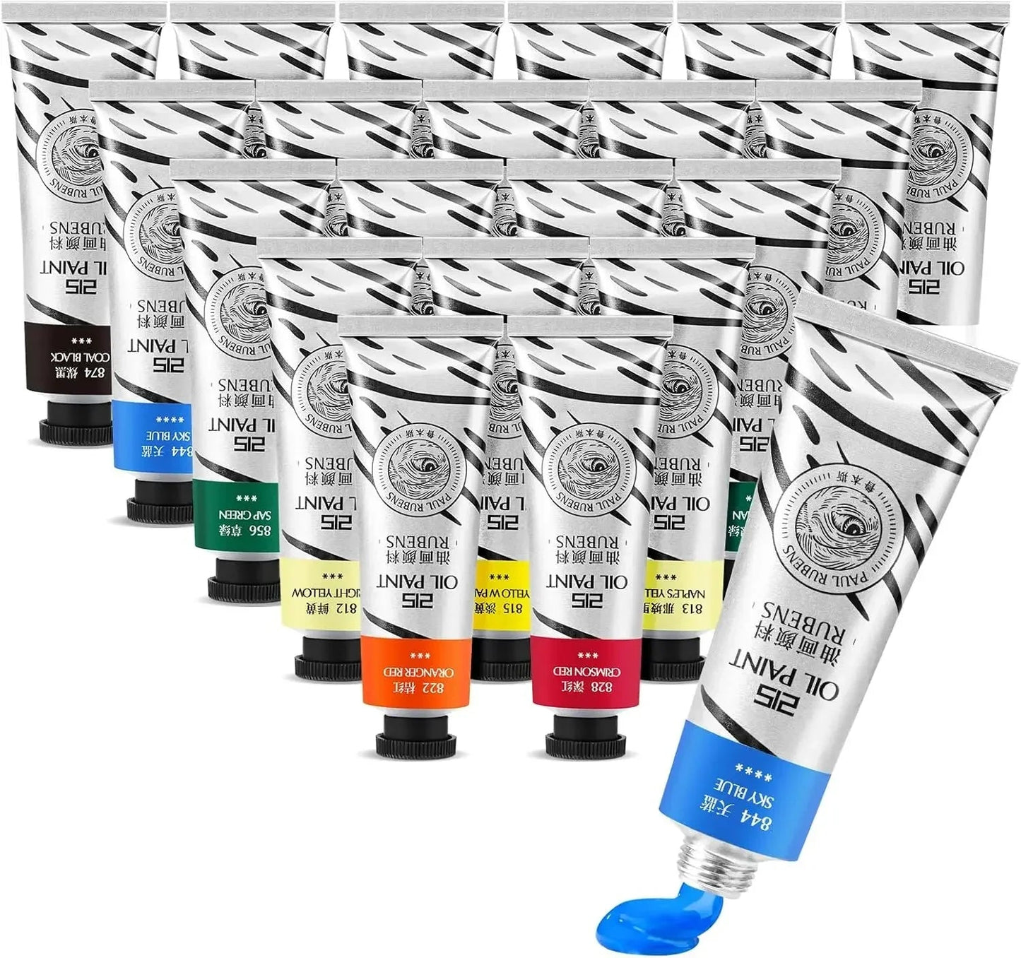 Paul Rubens Oil Paint 20 Colors 50ml Professional Oil Based Paint High Saturation Creamy Texture for Artists Beginners Home Decor Supply | Online Retail | ShoreShopper.com