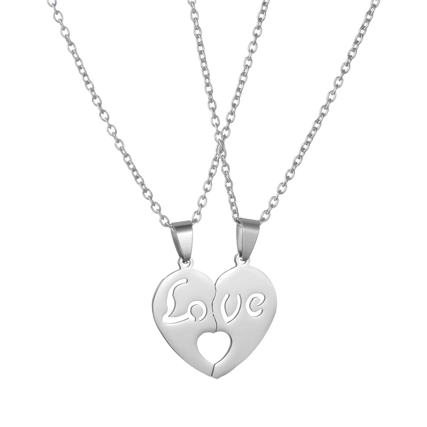 Fashion Best Friends Honey Love Couple Pendant Necklace 2 Pcs/ Set Broken Heart BFF Good Friends Friendship Jewelry Gift Home Decor Supply | Online Retail | ShoreShopper.com