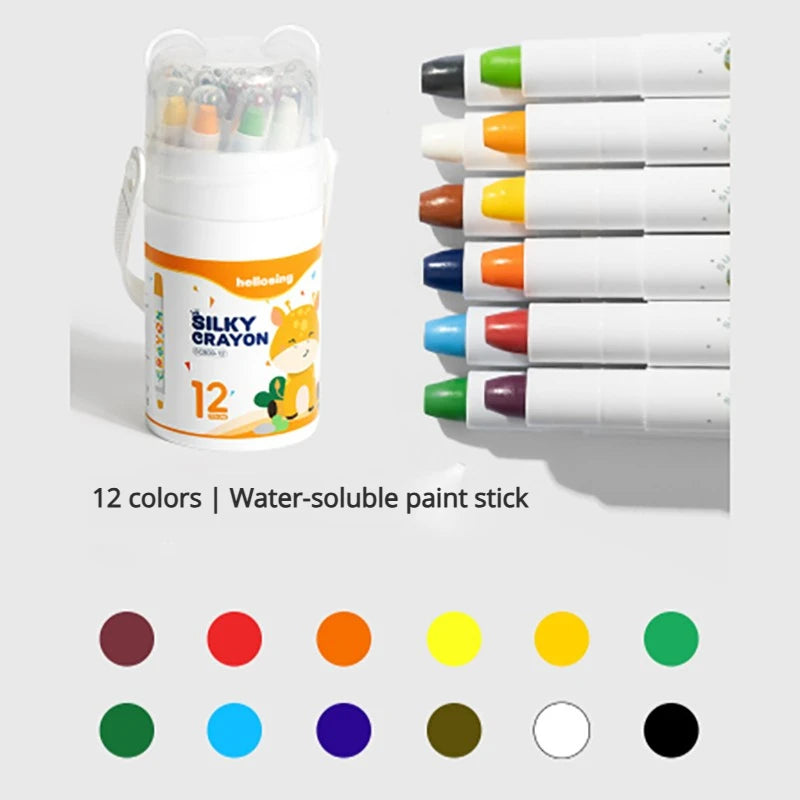 12-Piece/24-Piece Silky Smooth Crayon Set Twist-Up Crayons, Washable Crayons Travel Art Supplies School & Home Art Supplies Home Decor Supply | Online Retail | ShoreShopper.com