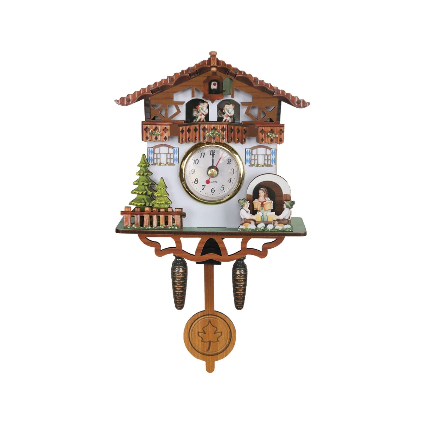 Wooden Hanging Wall Clock Bird Alarm Clock Cuckoo Clocks For Home Decoration Quartz Watch Decorative Home Decor Home Decor Supply | Online Retail | ShoreShopper.com