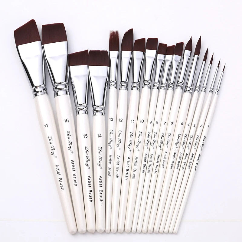 Body Pinting Face Body Art Paint Multifunctional Professional Paint Brushes Set Wooden Handle Nylon Brush Oil Painting Brushes Home Decor Supply | Online Retail | ShoreShopper.com
