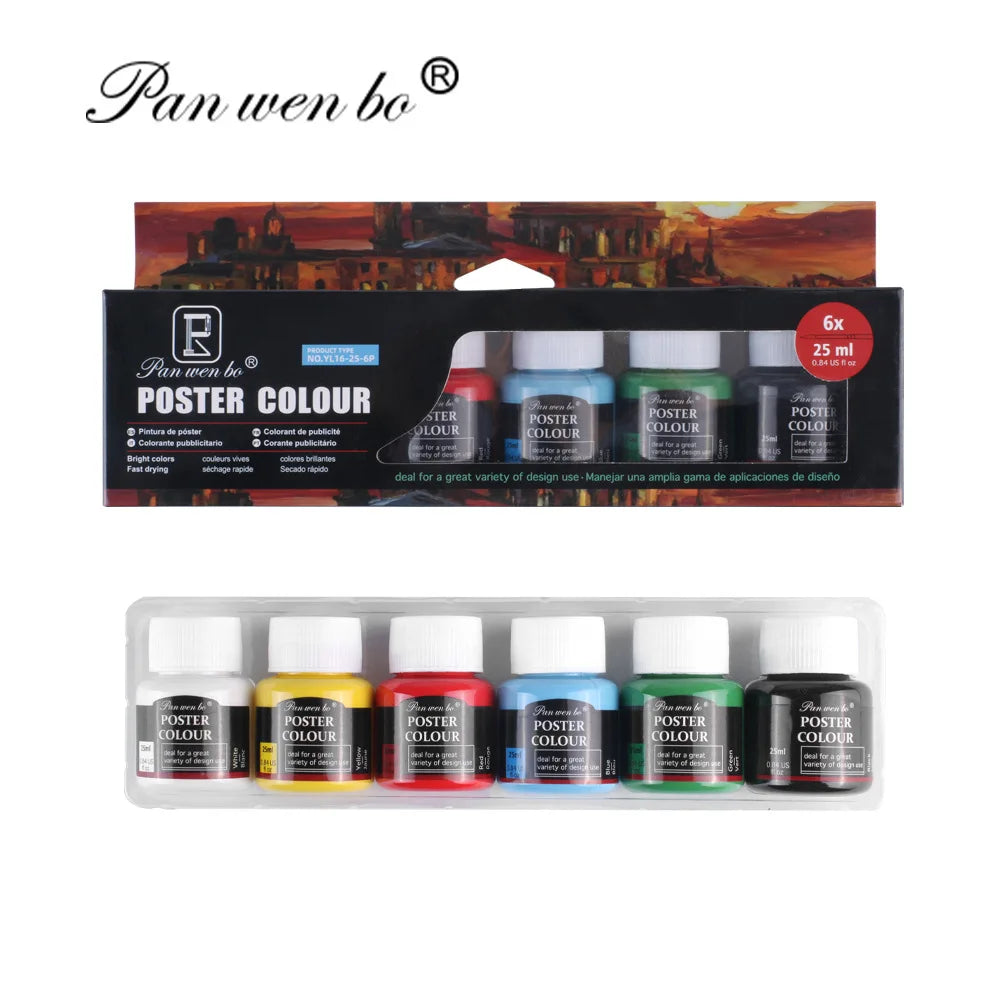Acrylic Paint Set 6/12 Colors 25ml,Water-Proof Portable Art Rich Pigments for DlY Craft,Drawing,Painting,Canvas, Rock Home Decor Supply | Online Retail | ShoreShopper.com