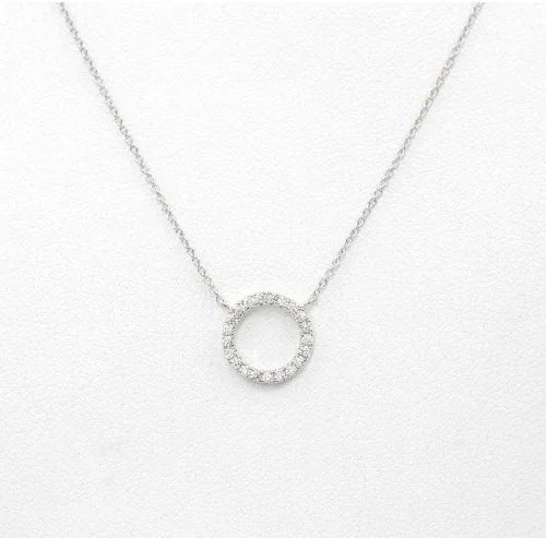 Fashion Trend Elegant Jewelry Simple Crystal Circle Pendant Necklace Golden Color Unquie Women Necklace Party Gift Wholesale Home Decor Supply | Online Retail | ShoreShopper.com