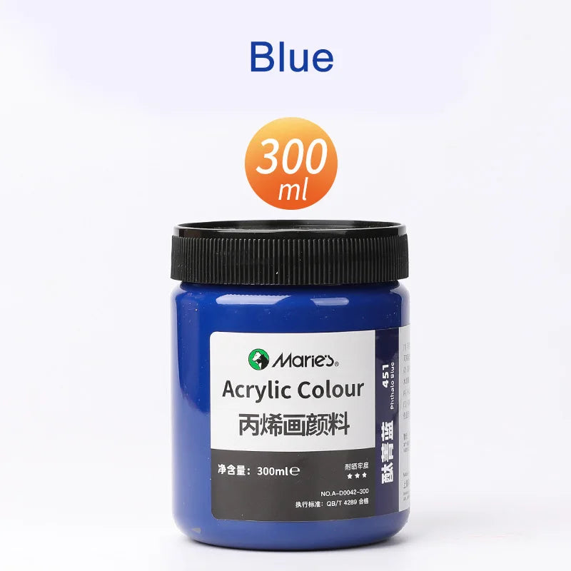300ml White Acrylic Paints In Large Jars for Wall Painting Without Losing Color Waterproof and Sun Protection Art Supplies Home Decor Supply | Online Retail | ShoreShopper.com