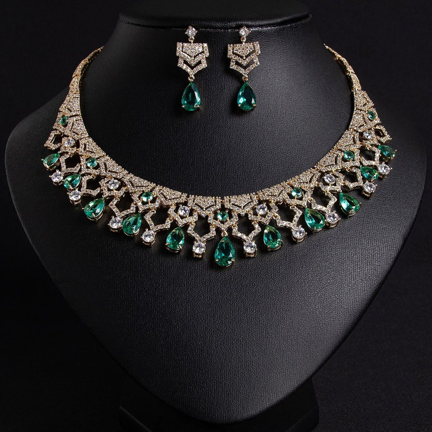 Exquisite Appeal Women High Jewelry Set 2 Piece Necklace Earrings Dress Accessories for Festive Wedding Prom Host Gift 2026 Home Decor Supply | Online Retail | ShoreShopper.com