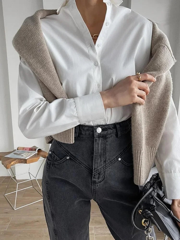 Women's Shirt Beautiful Cotton Oversized Candy Colors Shirts & Blouses Long SleevesSolid Green Blouses for Women Fashion 2025 Your Coastal Marketplace | Shoreshopper.com
