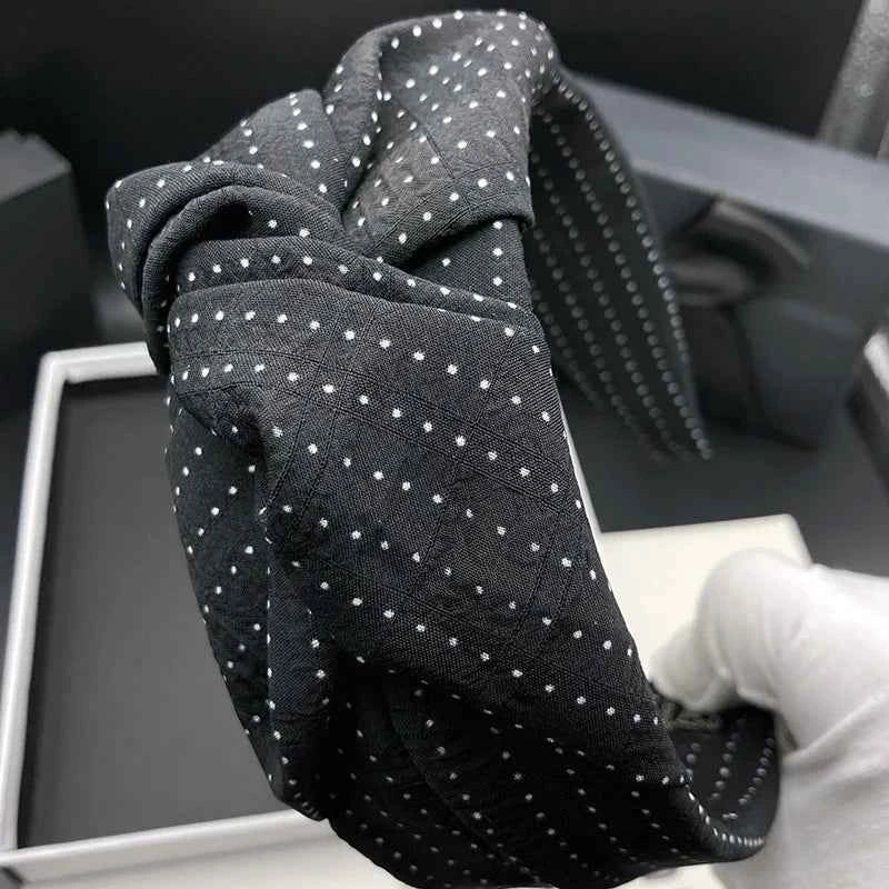 Hair headband for women, new black retro fashion style, hair tie headpiece with wide edge, pressed hair, wash face headband