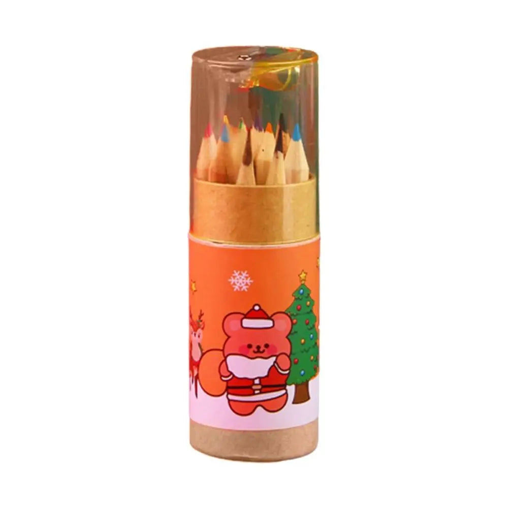 Supplies with Built-in Sharpener Sketch Supplies Drawing Pencils Wooden Pencils Christmas Colored Pencils Sketching Pen Home Decor Supply | Online Retail | ShoreShopper.com