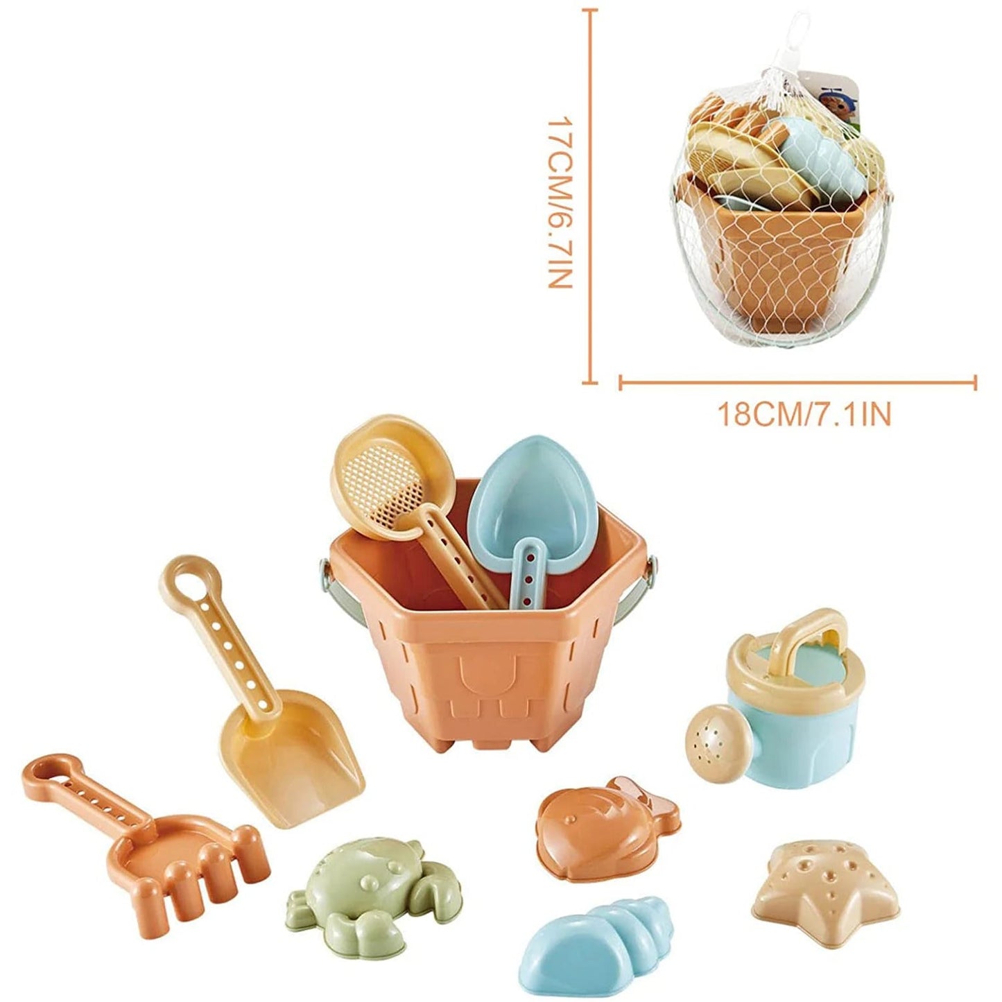 Baby Beach Toys Children Outdoor Summer Sand Play Set Infants Digging SandPlastic Shovels Buckets Water Play Beach Toys for Kids Your Coastal Marketplace | Shoreshopper.com