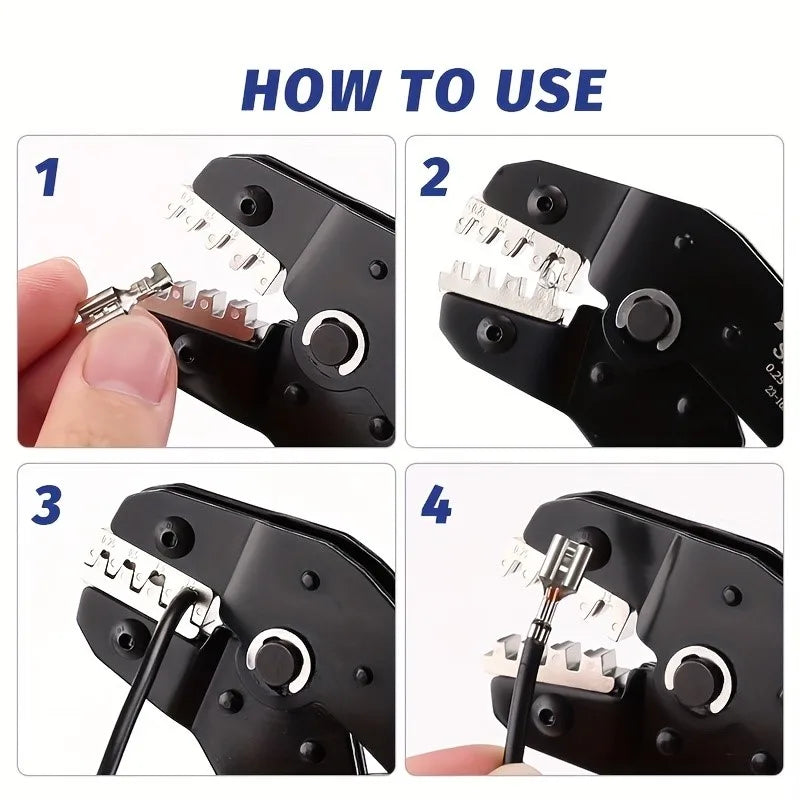 Terminals Crimp Pliers Interchangeable Dies Wire Crimper Crimping Tools Ratcheting SN-48B PH2.0 XH2.5 JST2.5 VH3.96 Home Decor Supply | Online Retail | ShoreShopper.com