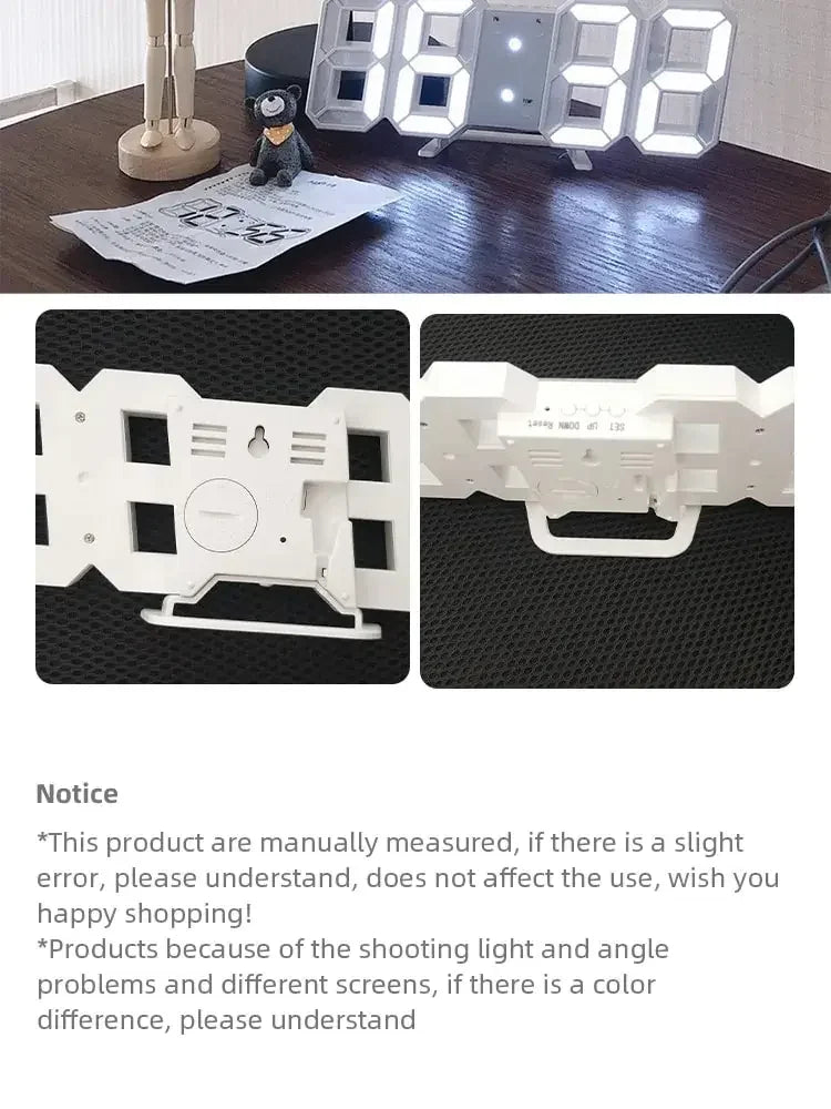 Multifunctional USB Ported LED 3D Digit Style Digital Clock Home Decor Supply | Online Retail | ShoreShopper.com