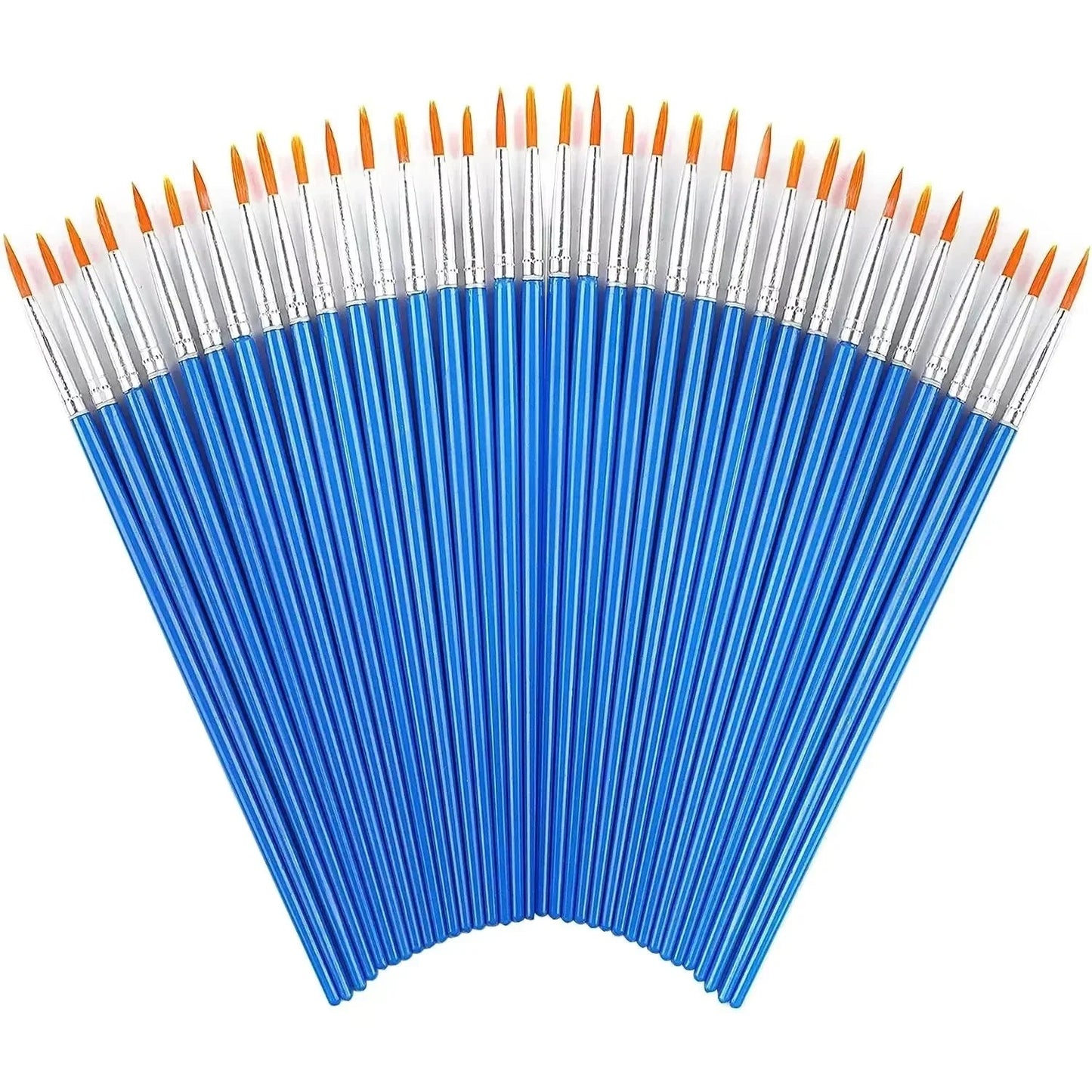 20-50 Painting Brushes Set Art Round Flat Hair Nylon Hair Paint Brush for Oil Acrylic Watercolor Kids/Artists/Beginners/Students Home Decor Supply | Online Retail | ShoreShopper.com