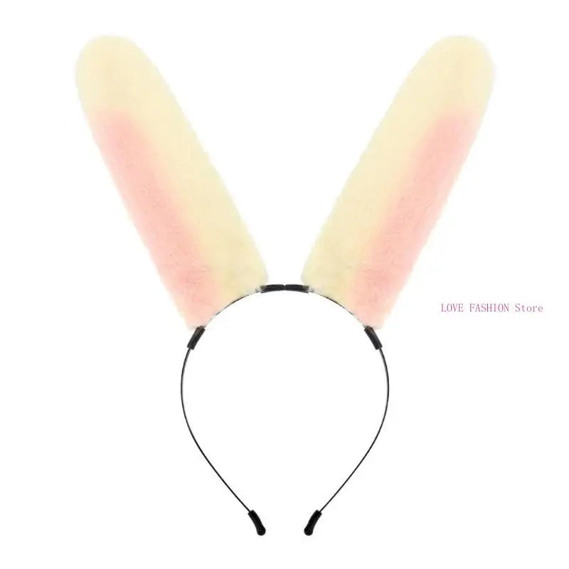 Girl Rabbits Headbands Furry Headwear Hairbands Fun Rabbit Ears Headwear Y166 Your Coastal Marketplace | Shoreshopper.com
