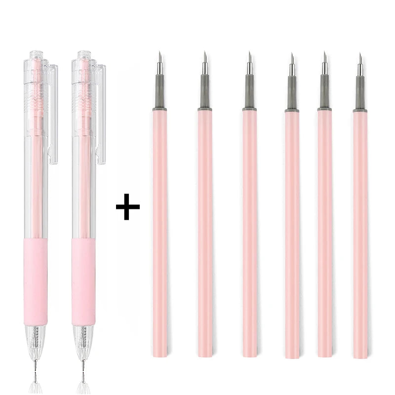 1/8pcs Art Utility Knife Pen Knife Pen Refill Set Paper Cutting Tool Precision Scrapbooking Sticker Cutter DIY Craft Supplies Home Decor Supply | Online Retail | ShoreShopper.com