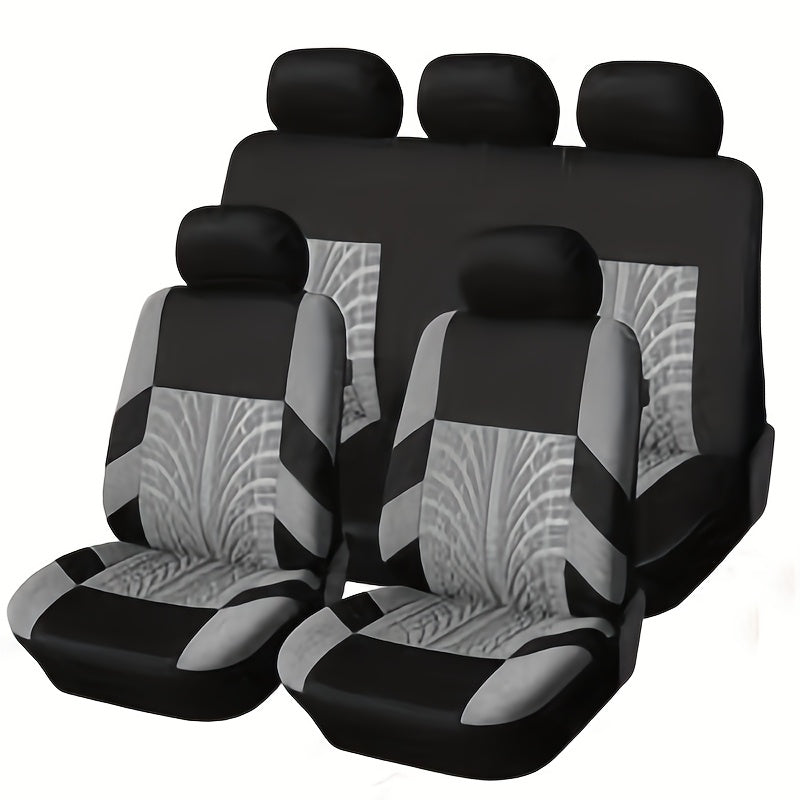 Tire Track Seat Covers Breathable Universal Set of 5 Home Decor Supply | Online Retail | ShoreShopper.com