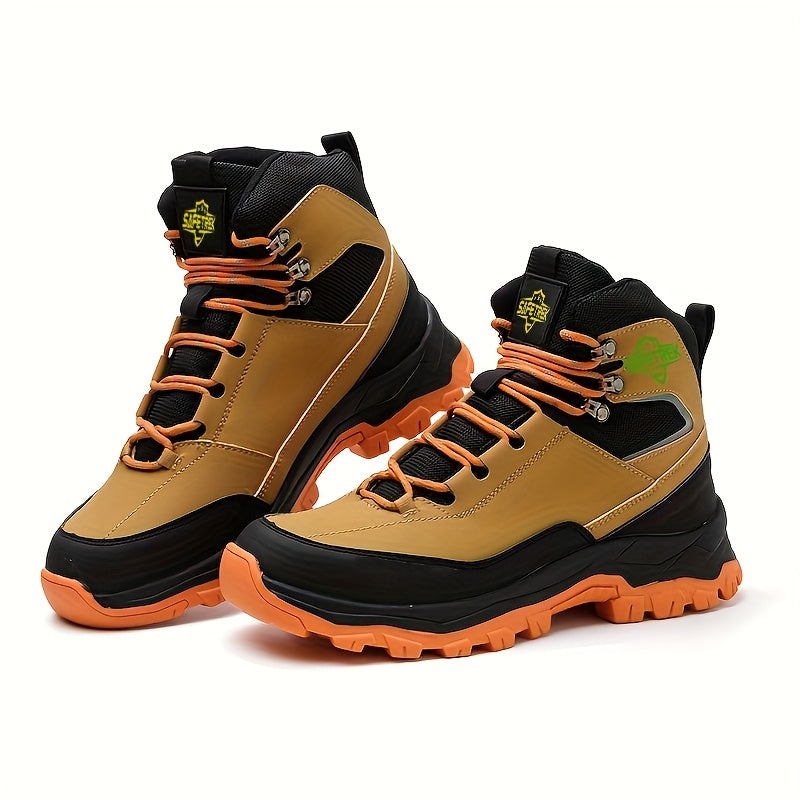 Steel Toes Work Shoes for Men Premium Microfiber Water Resistant Slip Resistant Industrial Safety Steel Toe Work Boots Home Decor Supply | Online Retail | ShoreShopper.com