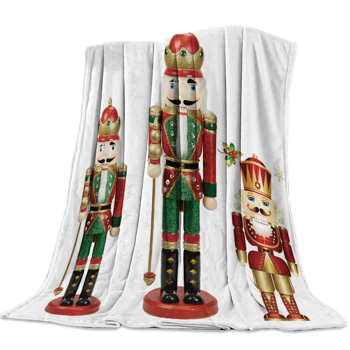 Blanket Warm Sofa Blanket Printed Double-sided Flannel Home Decor Supply | Online Retail | ShoreShopper.com