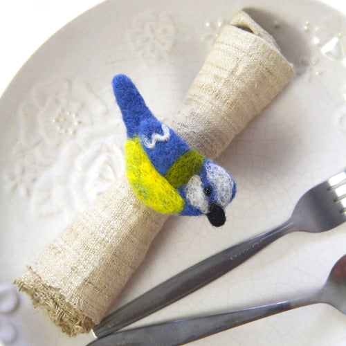 Napkin Rings, Set of 4 Birds - Yellow/Blue Home Decor Supply | Online Retail | ShoreShopper.com