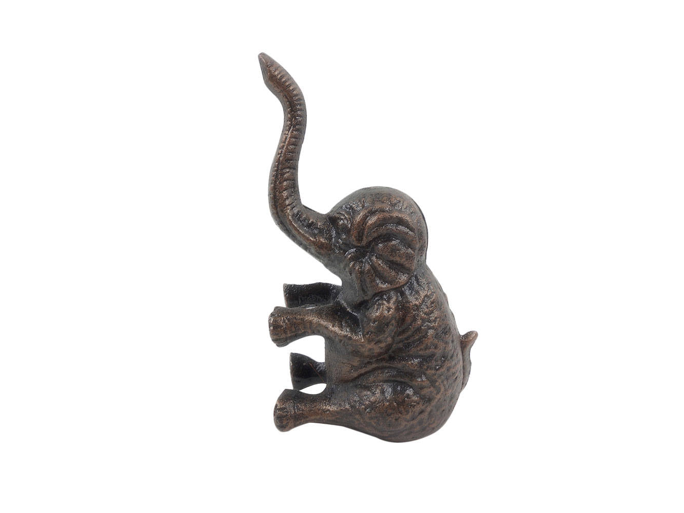 Rustic Copper Cast Iron Elephant Metal Door Stop 8"" Home Decor Supply | Online Retail | ShoreShopper.com