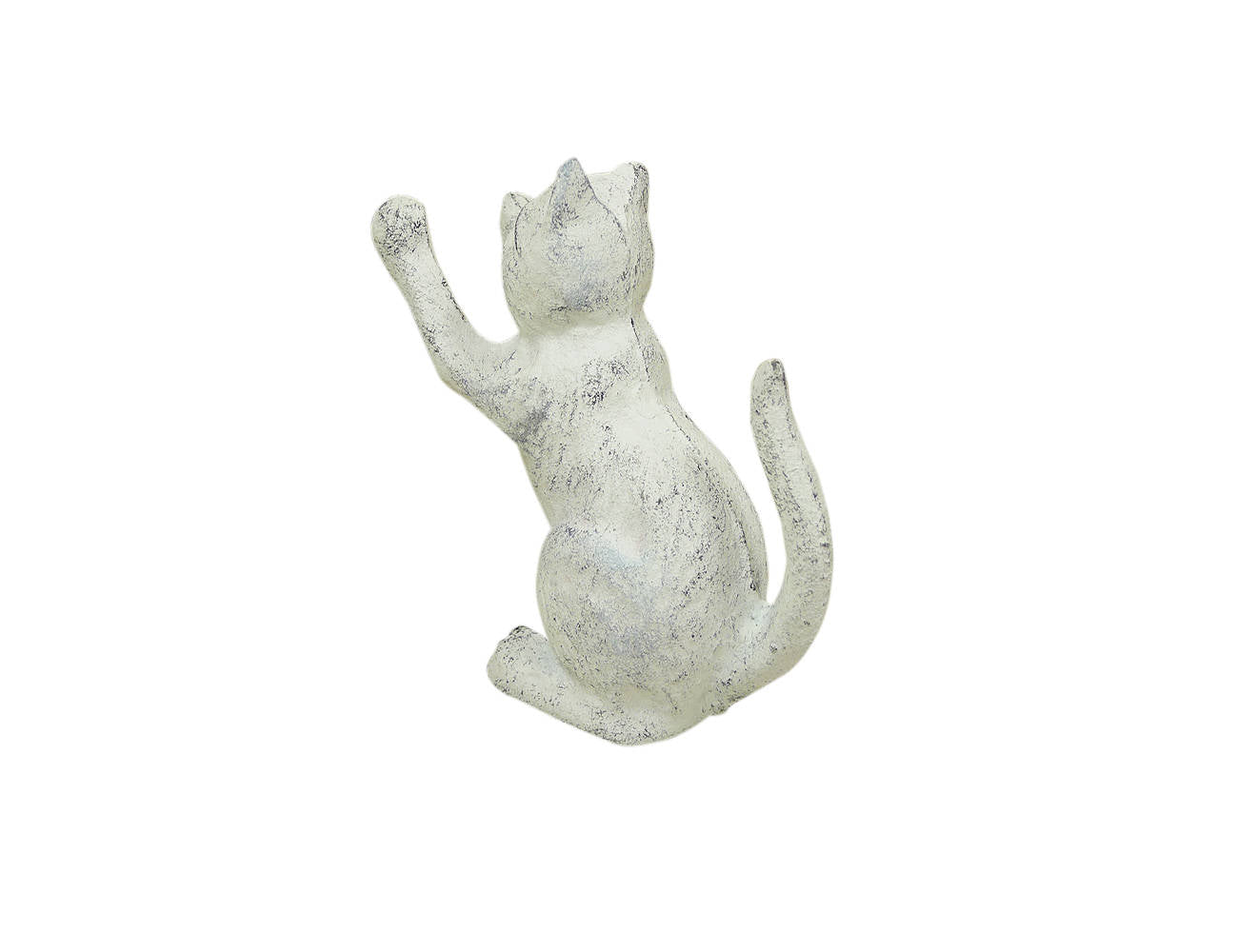 Whitewashed Cast Iron Cat Door Stopper 5"" Home Decor Supply | Online Retail | ShoreShopper.com